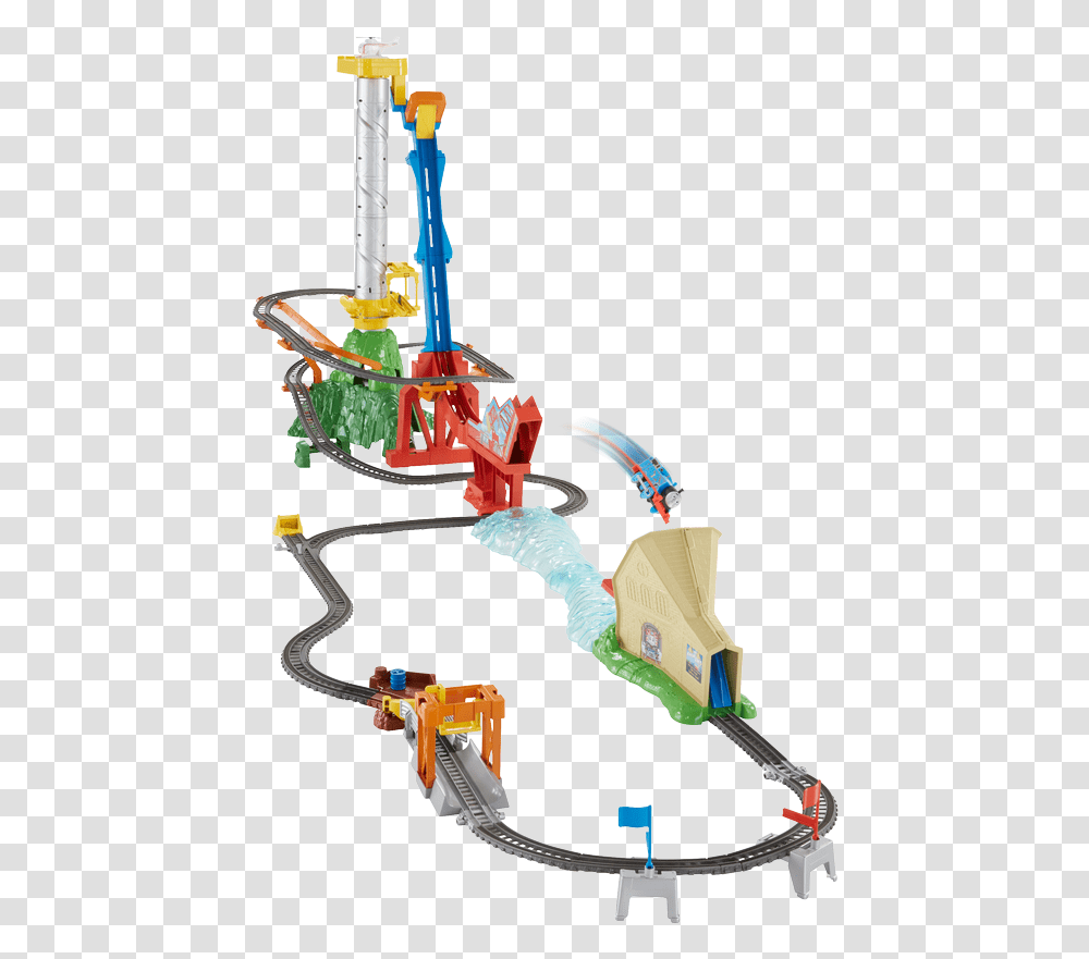 Thomas And Friends Trackmaster Sky High Bridge Jump, Robot, Toy, Architecture, Building Transparent Png
