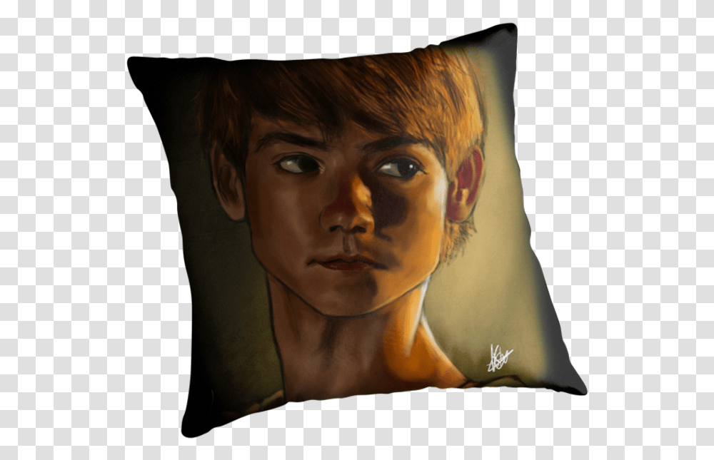 Thomas Brodie Sangster, Pillow, Cushion, Person, Human Transparent Png