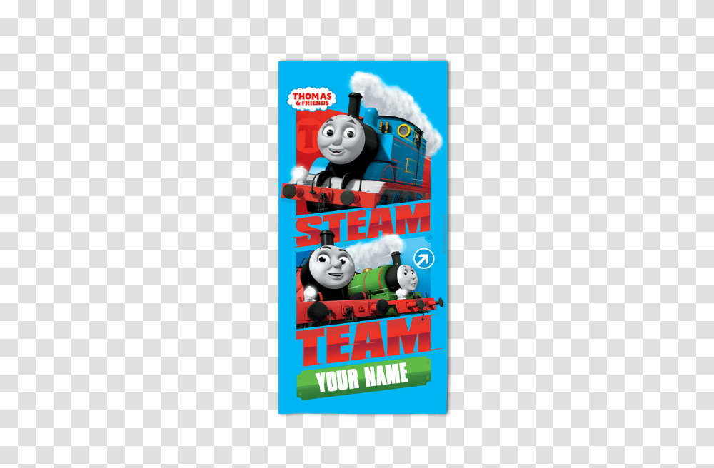 Thomas Friends Personalised Towel, Poster, Advertisement, Flyer, Paper Transparent Png