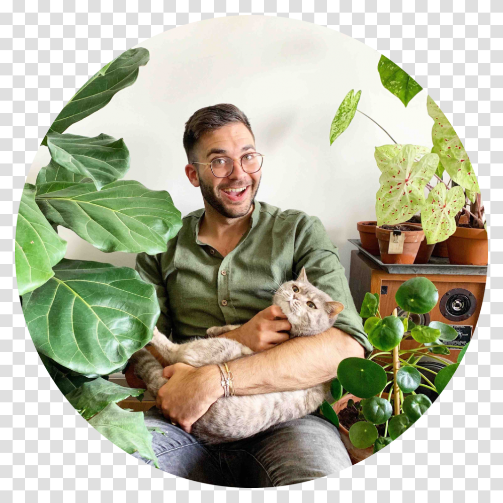 Thomas Goyvaerts, Person, Fisheye, Plant, Cat Transparent Png