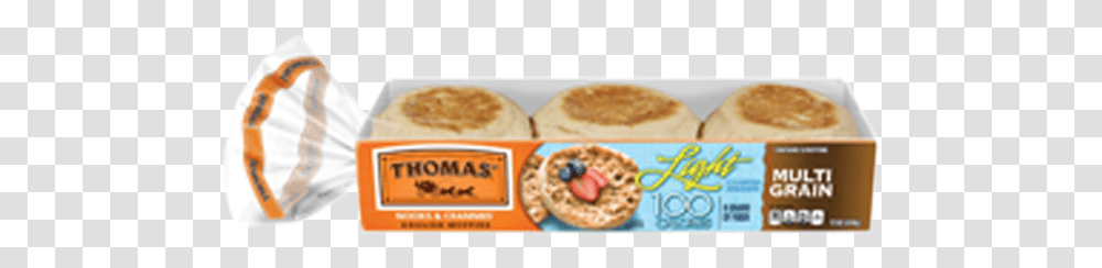 Thomas Light Multi Grain English Muffins Package Thomas Light Multigrain English Muffin, Bread, Food, Pancake, Pita Transparent Png