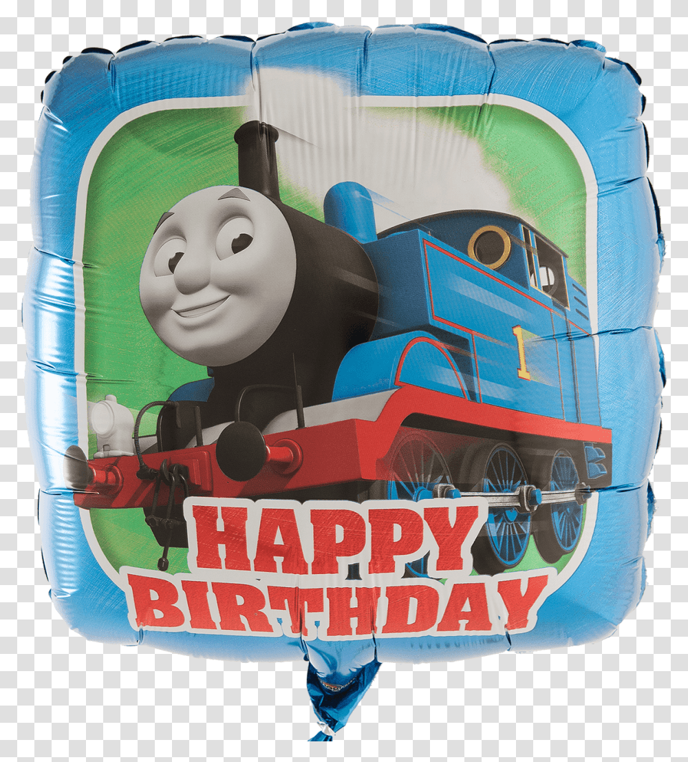 Thomas The Tank Engine Birthday Helium Filled Balloon Thomas Train Happy Birthday, Advertisement, Inflatable, Art, Poster Transparent Png