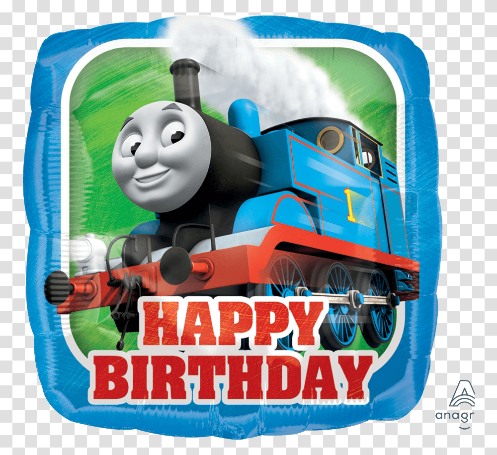 Thomas The Tank Engine Hbd Thomas Train Birthday, Advertisement, Poster, Flyer, Paper Transparent Png