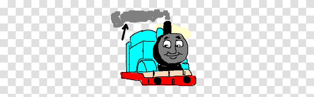 Thomas The Tank Engine Pollutes The Air Supply Drawing, Vehicle, Transportation Transparent Png