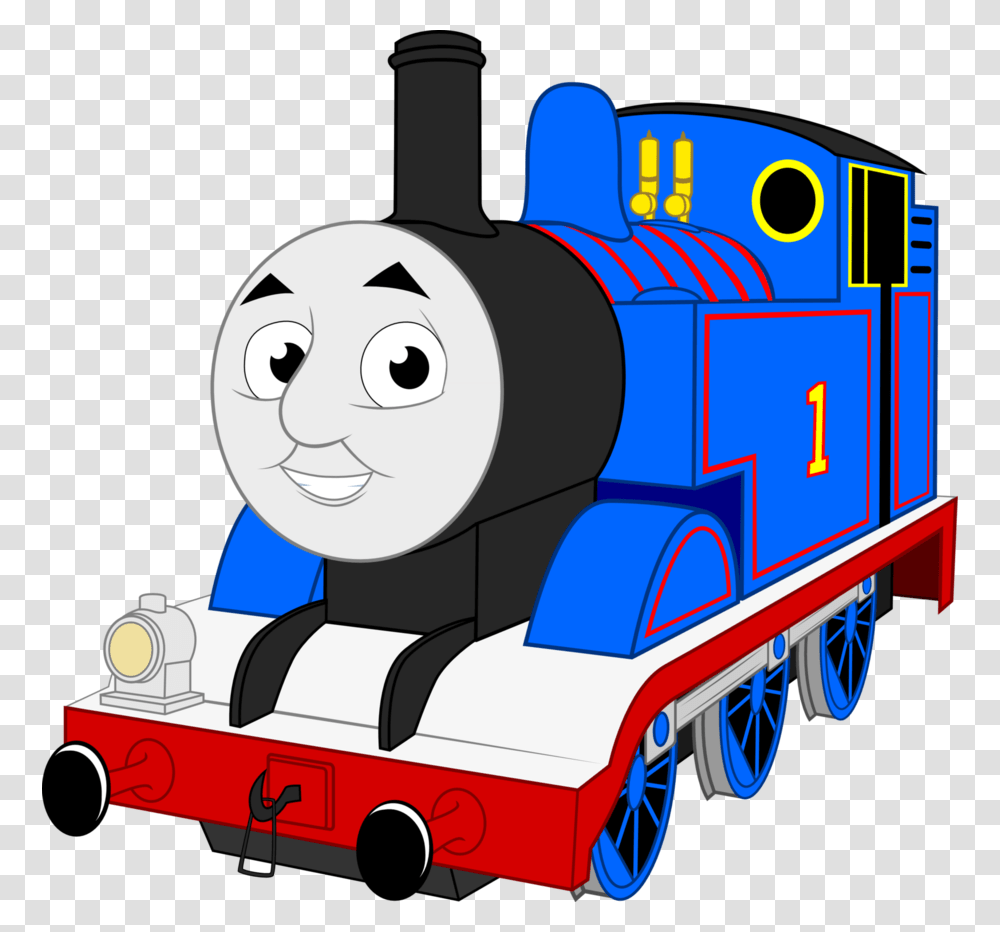 Thomas The Train Clip Art, Locomotive, Vehicle, Transportation, Steam Engine Transparent Png