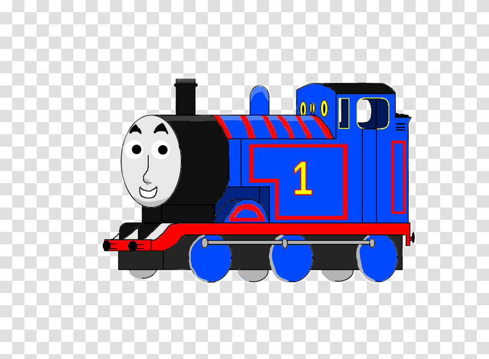 Thomas The Train Train Side On Clipart, Locomotive, Vehicle, Transportation, Steam Engine Transparent Png