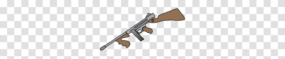 Thompson Machine Gun Clip Art, Weapon, Weaponry, Rifle, Handgun Transparent Png