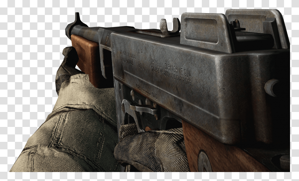 Thompson Render Battlefield Wiki, Machine, Weapon, Weaponry, Call Of Duty Transparent Png