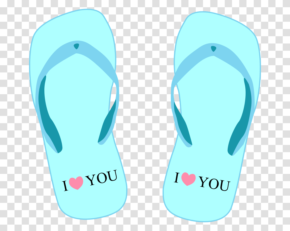 Thong 001 Blue White, Apparel, Footwear, Flip-Flop Transparent Png