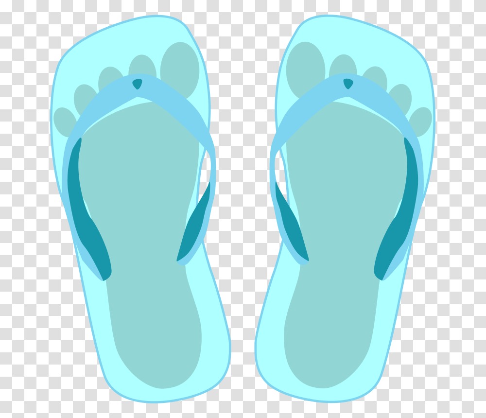 Thong 004 Blue Foot, Apparel, Footwear, Flip-Flop Transparent Png