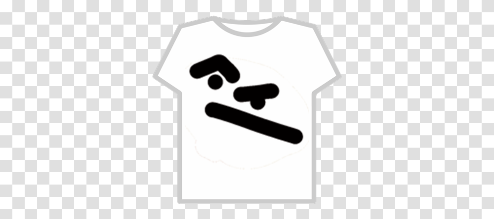 Thonk Face Roblox Thonk Roblox T Shirt, Stencil, Hand, Text, Symbol Transparent Png