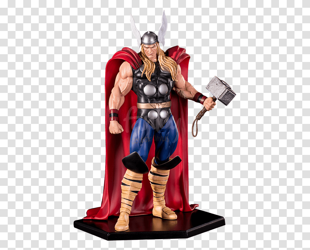 Thor 1 10 Statue Aus Marvel Comics 24 Cm Istho10 2 Thor Comics, Costume, Toy, Person, Human Transparent Png
