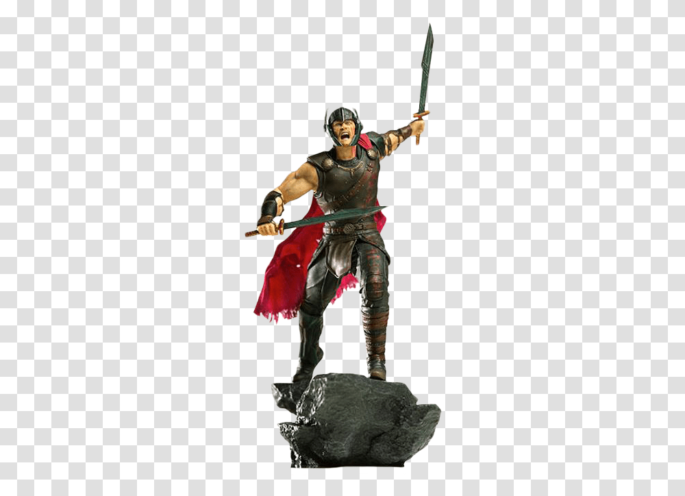 Thor 110th Scale Statue Iron Studios Thor, Person, Human, Ninja, Duel Transparent Png