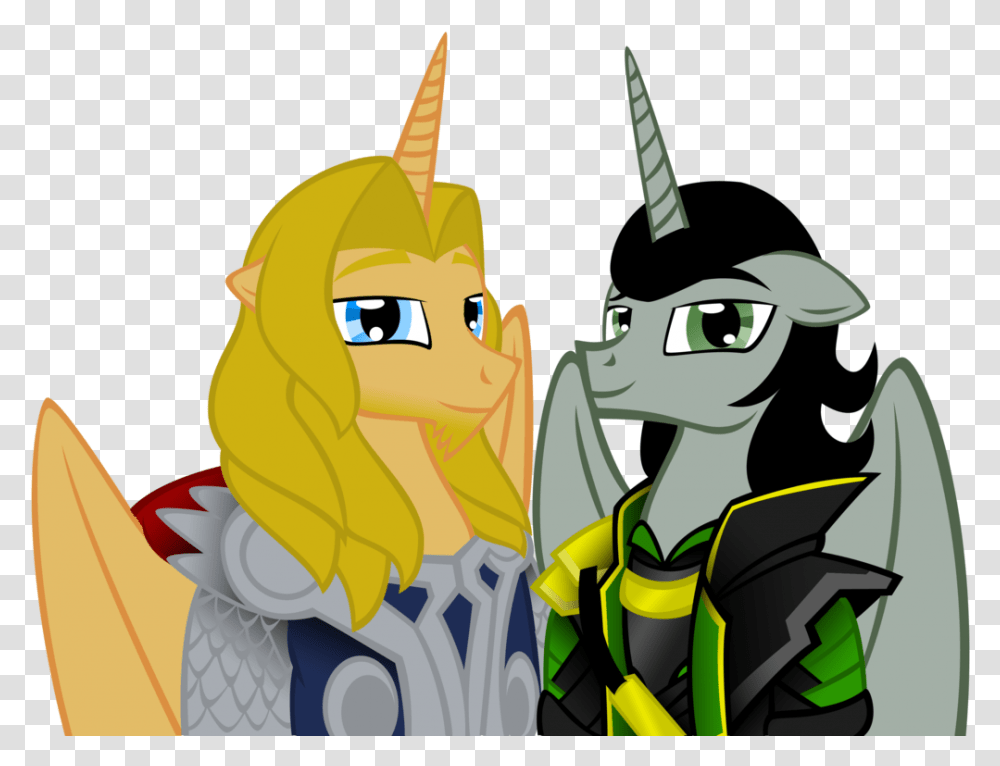 Thor And Loki As Ponies Thor And Loki As My Little Pony, Drawing Transparent Png