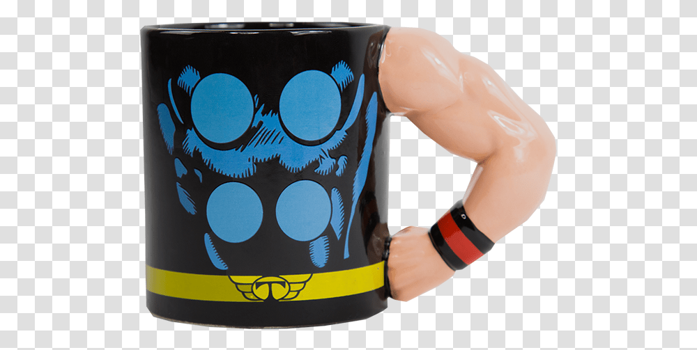 Thor Arm Mug Mug, Person, Human, Tin, Can Transparent Png