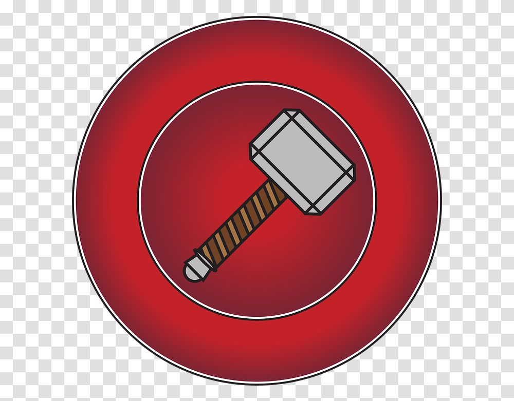Thor Avengers Marvel Free Vector Graphic On Pixabay Circle, Leisure Activities, Text, Hammer, Tool Transparent Png