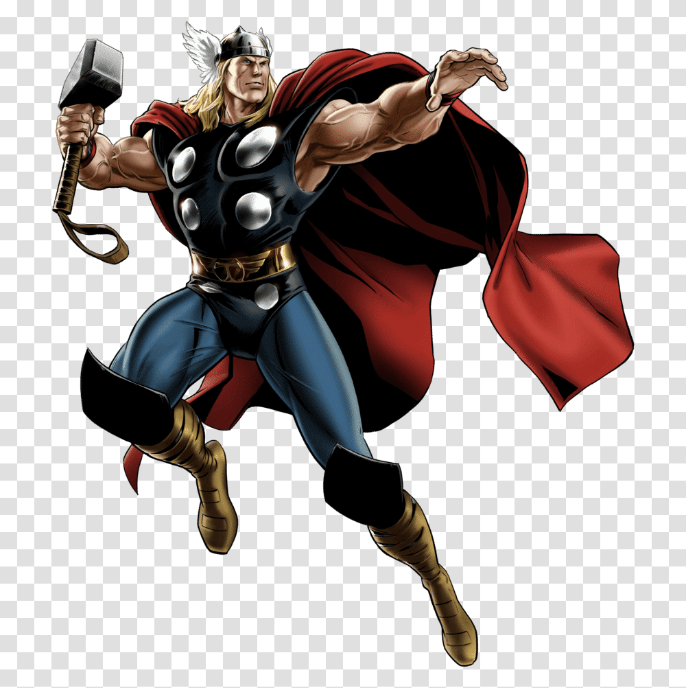 Thor Cartoon Marvel Comics Thor, Person, Human, Hand, Book Transparent Png