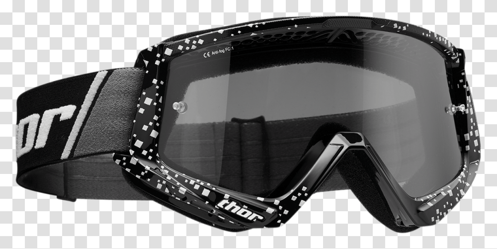 Thor Combat Sand Goggles 2601 2083 Blackwhite Smoke Thor Combat Sand Goggle, Accessories, Clothing, Apparel, Helmet Transparent Png