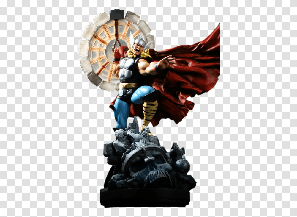 Thor Hammer Bowen Thor Spinning Hammer, Person, Figurine, Helmet Transparent Png