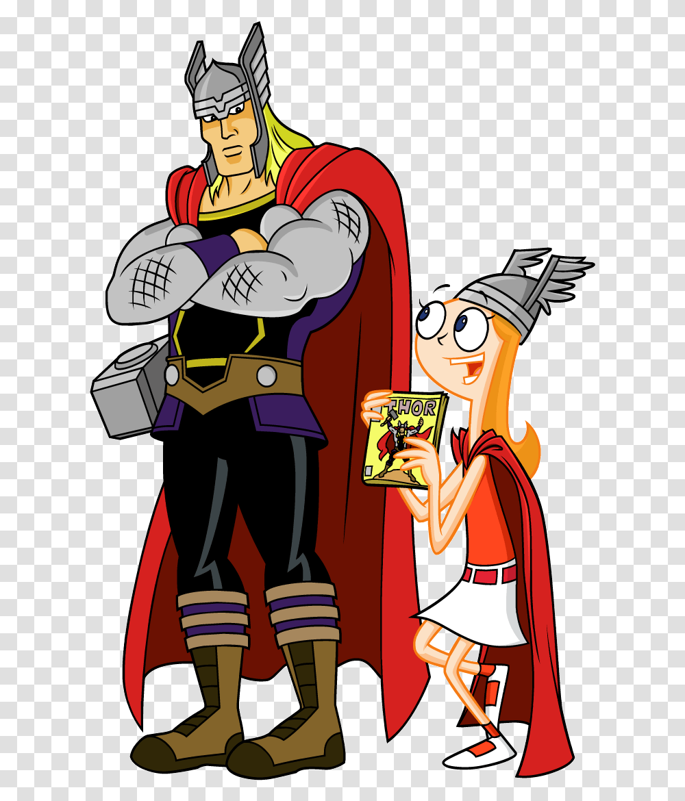 Thor Phineas And Ferb Mission Marvel Clipart Phineas Y Ferb Mission Marvel, Person, Comics, Book, People Transparent Png