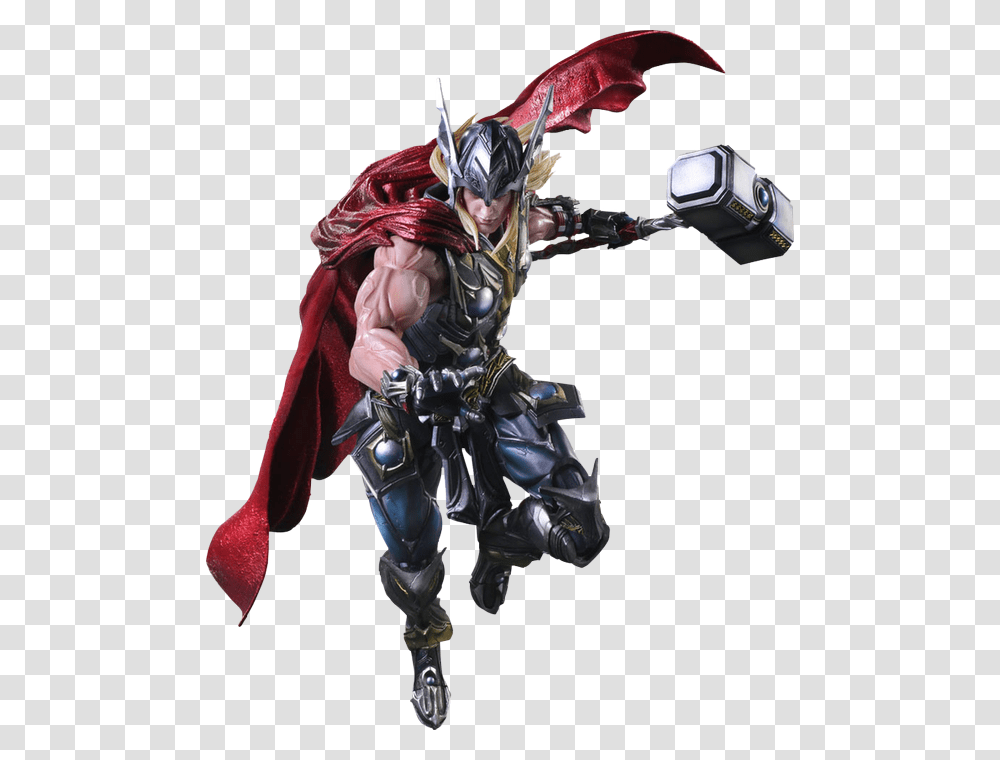 Thor Play Arts Kai, Person, Human, Toy, Duel Transparent Png