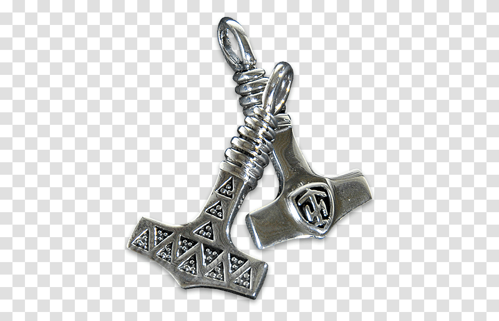 Thor Steinar Thors Hammer 2 Stainless Steel Pendant, Hip, Silver, Tool Transparent Png
