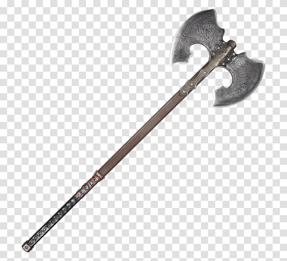 Thorgrim Larp Double Headed Axe Double Headed Axe, Tool, Hammer, Electronics, Weapon Transparent Png
