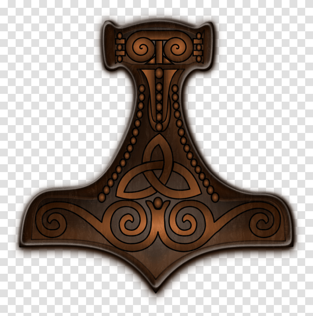Thors Hammer Pendant Wood 0 Vector Graphics By Kristrn Cross, Bronze, Axe, Tool Transparent Png