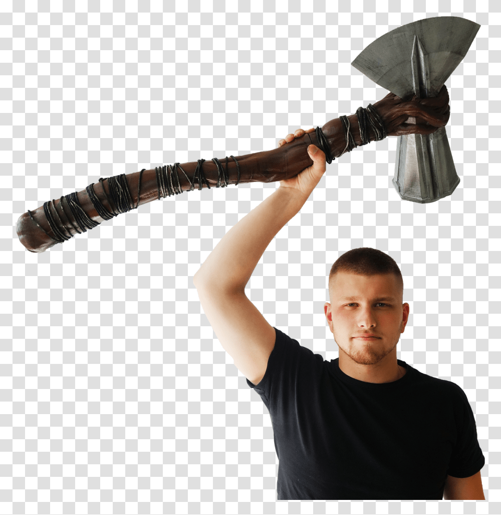 Thors Hammer Thor New Hammer, Person, Clothing, Axe, Tool Transparent Png