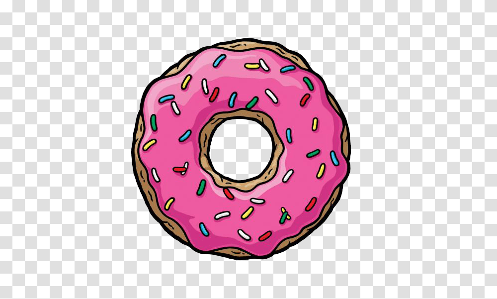 Those Donut Days Tattoos Donuts Simpsons Donut The Simpsons, Pastry, Dessert, Food, Sweets Transparent Png
