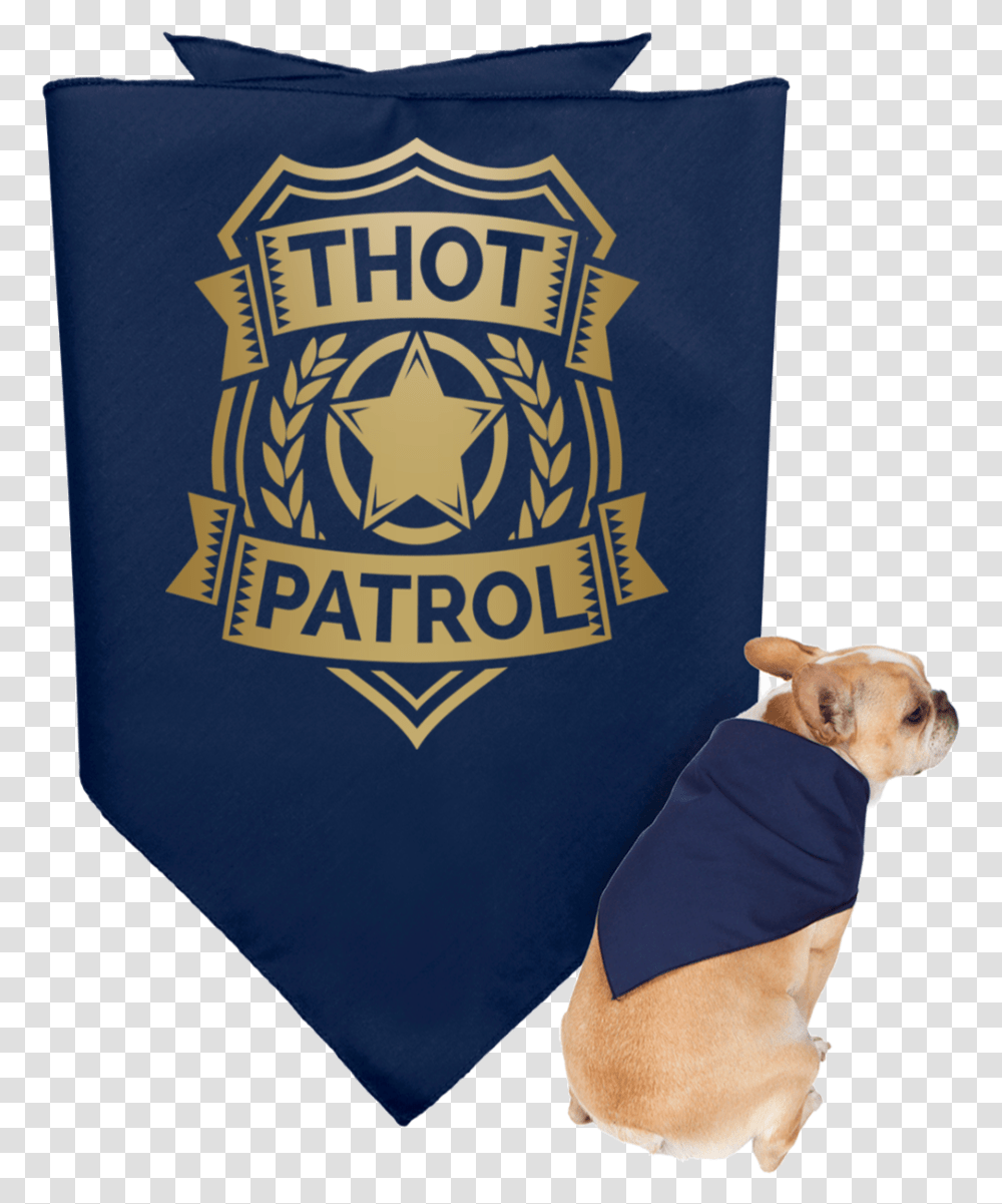 Thot Patrol Gold 3905 Doggie Bandana Thot Patrol, Logo Transparent Png
