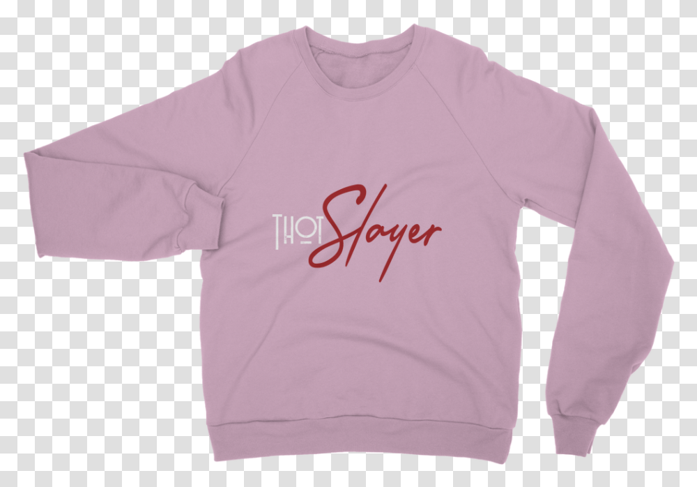 Thot Slayer Sweatshirt Crew Neck, Clothing, Apparel, Sleeve, T-Shirt Transparent Png