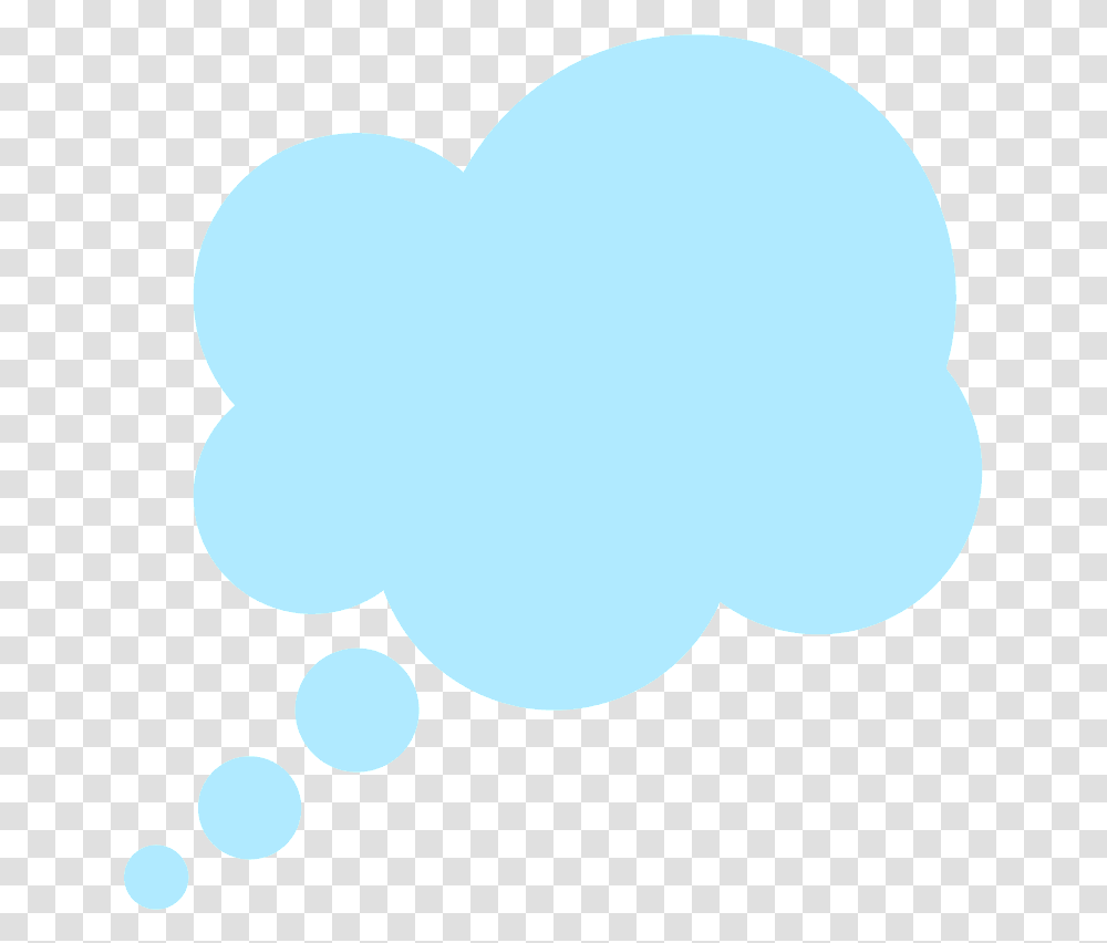 Thought Balloon Emoji Clipart Balo Pensamento Azul, Silhouette, Heart, Pillow, Cushion Transparent Png