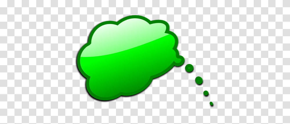 Thought Bubble Image Clipart, Green, Plant, Hand, Food Transparent Png