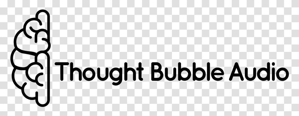 Thought Bubble Logo Horizontal Black Monochrome, Gray, World Of Warcraft Transparent Png