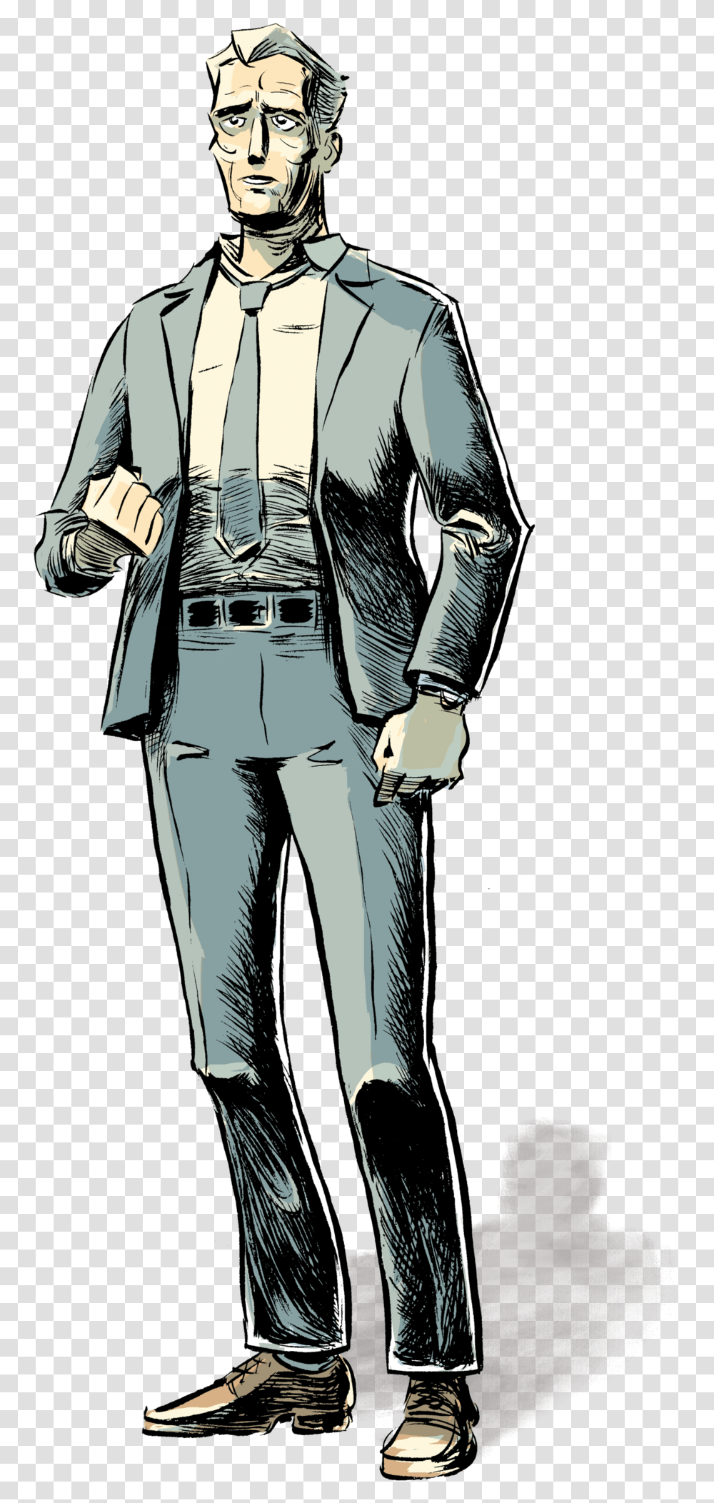 Thought Bubble Sketch, Person, Performer, Suit Transparent Png