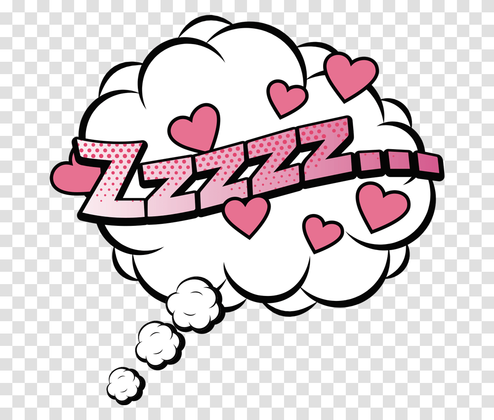 Thought Bubble Sleep, Stencil, Label Transparent Png