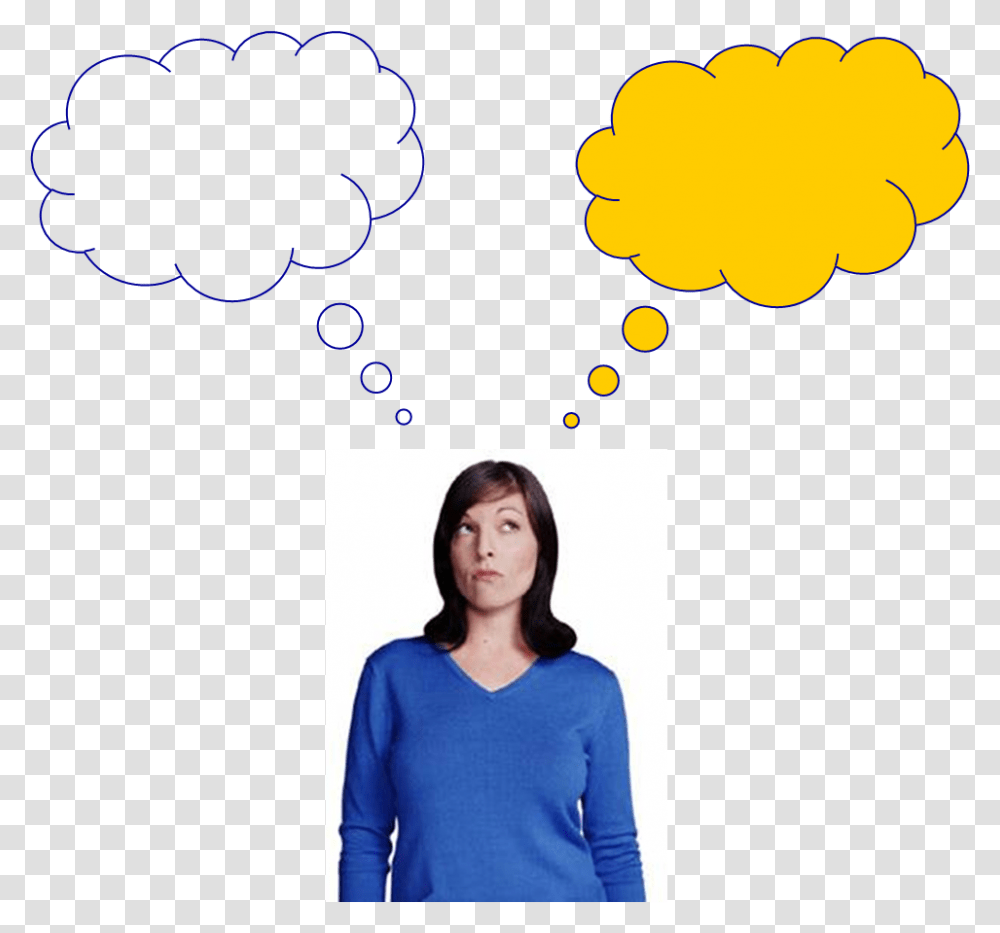 Thought Bubbles With People, Apparel, Person, Human Transparent Png