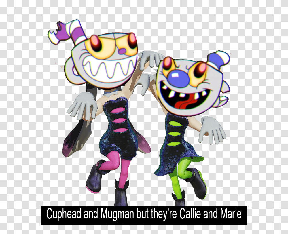 Thought It Would Be Funnier To Use The Bad End Cuphead Hypnotized Squid Sisters, Poster, Advertisement Transparent Png