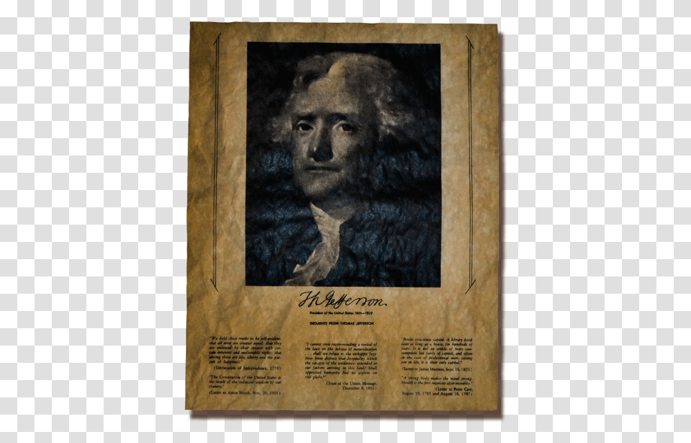 Thoughts From Thomas Jefferson 1125 Hair Design, Art, Poster, Advertisement, Painting Transparent Png