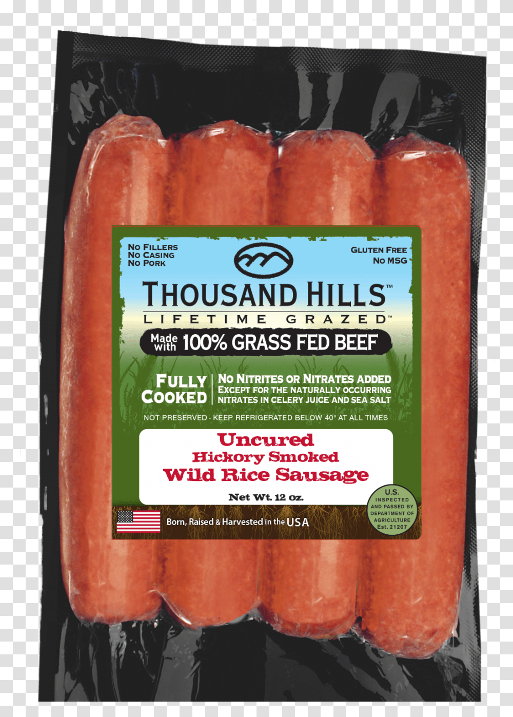 Thousand Hills Beef Stick, Relish, Food, Pickle, Pork Transparent Png