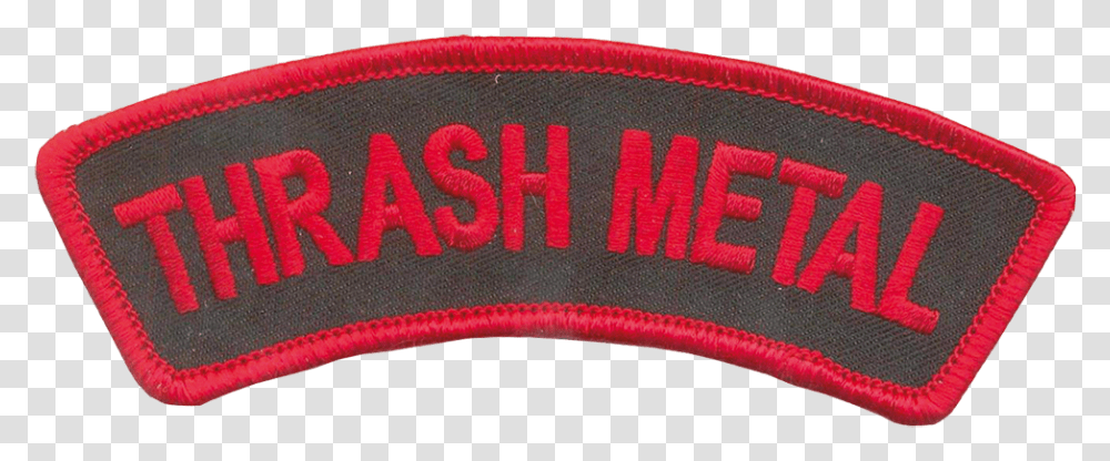 Thrash Metal Label, Rug, Logo, Symbol, Embroidery Transparent Png