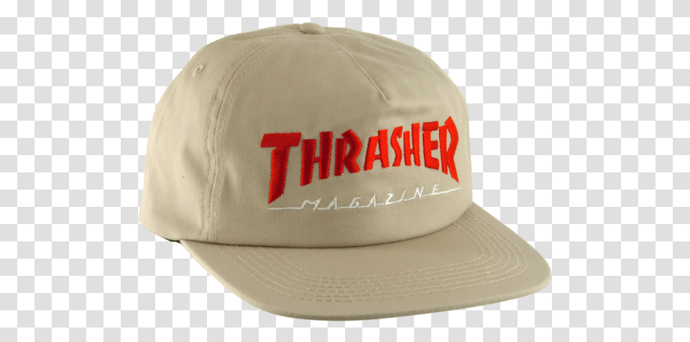 Thrasher Logo Hat Two Tone Tanred Baseball Cap, Clothing, Apparel Transparent Png