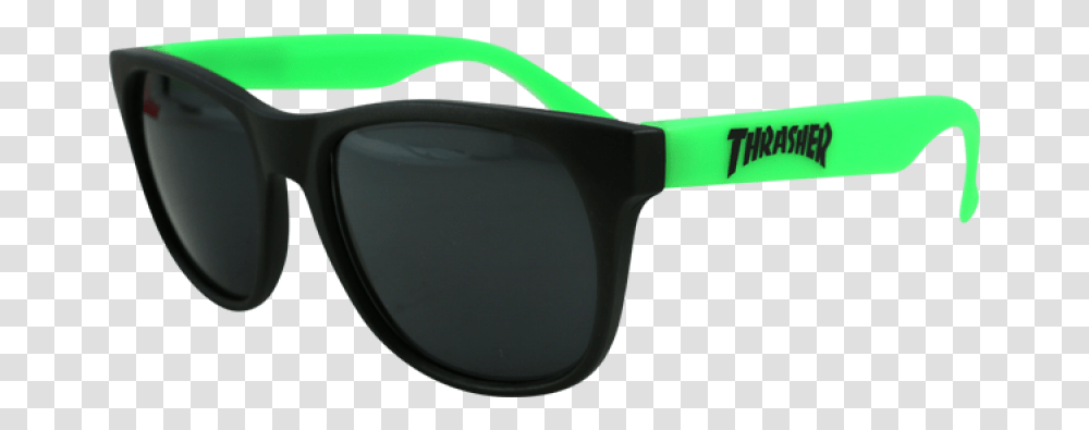 Thrasher Logo Sunglasses Blkgrn Thrasher Sunglasses, Accessories, Accessory, Goggles Transparent Png