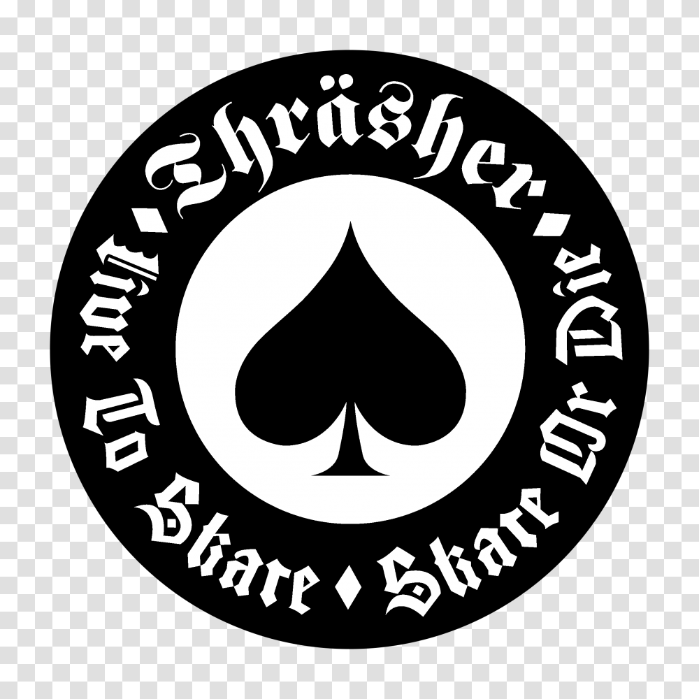 Thrasher Logo Thrasher Sticker Full Size Thrasher Logo, Label, Text, Stencil, Symbol Transparent Png