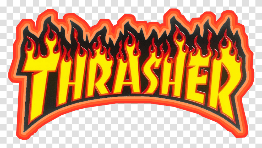 Thrasher Orange Logo Brand Tumblr Degrade Munloit Thrasher Magazine, Leisure Activities, Circus Transparent Png