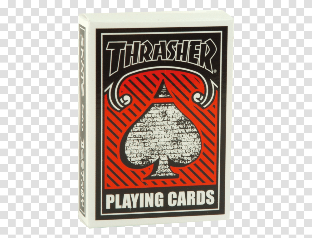 Thrasher Playing Cards, Poster, Advertisement, Beverage, Drink Transparent Png