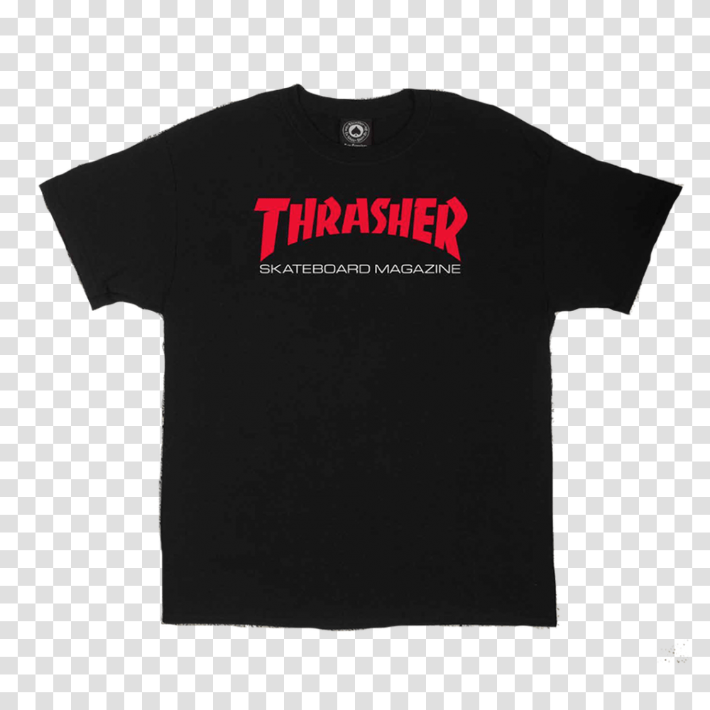 Thrasher Skate Mag Two Tone T Shirt Black Pure Board Shop, Apparel, T-Shirt, Sleeve Transparent Png