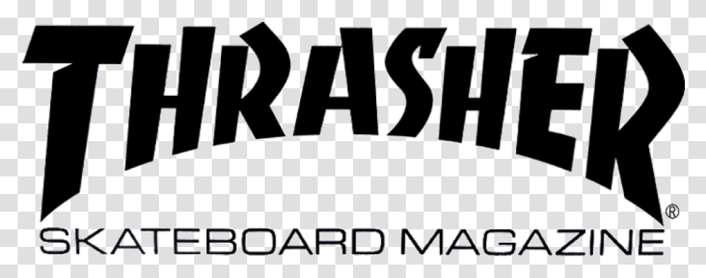 Thrasher Skateboard Magazine Logo, Alphabet, Word, Label Transparent Png