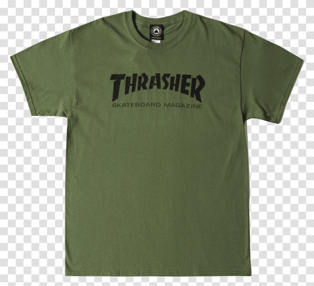 Thrasher T Shirts Flame Logo Tshirt White 311019000white Active Shirt, Clothing, Apparel, T-Shirt Transparent Png